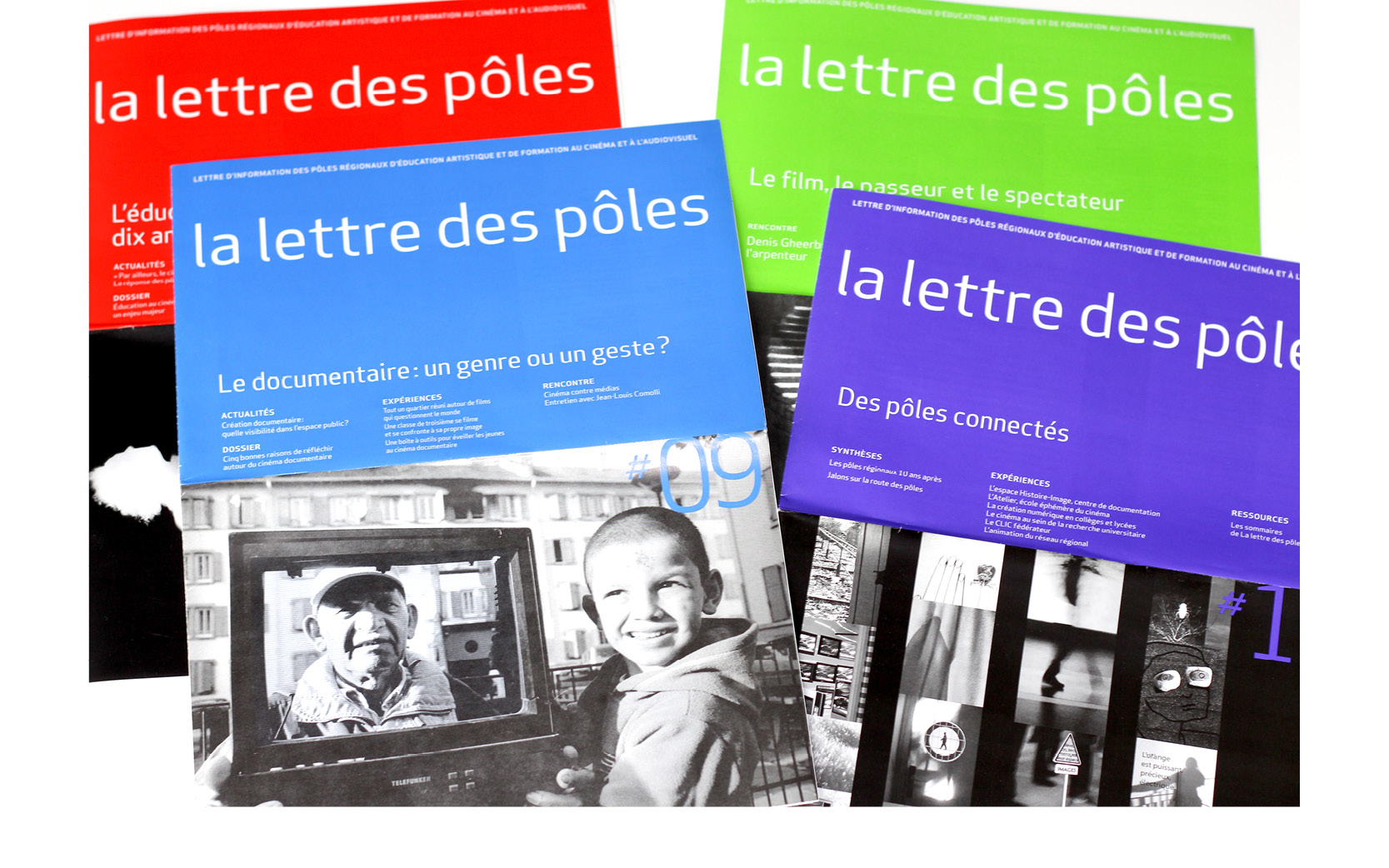 Mise en pages et retouches images des Lettres des Pôles, de 2008 à 2010.