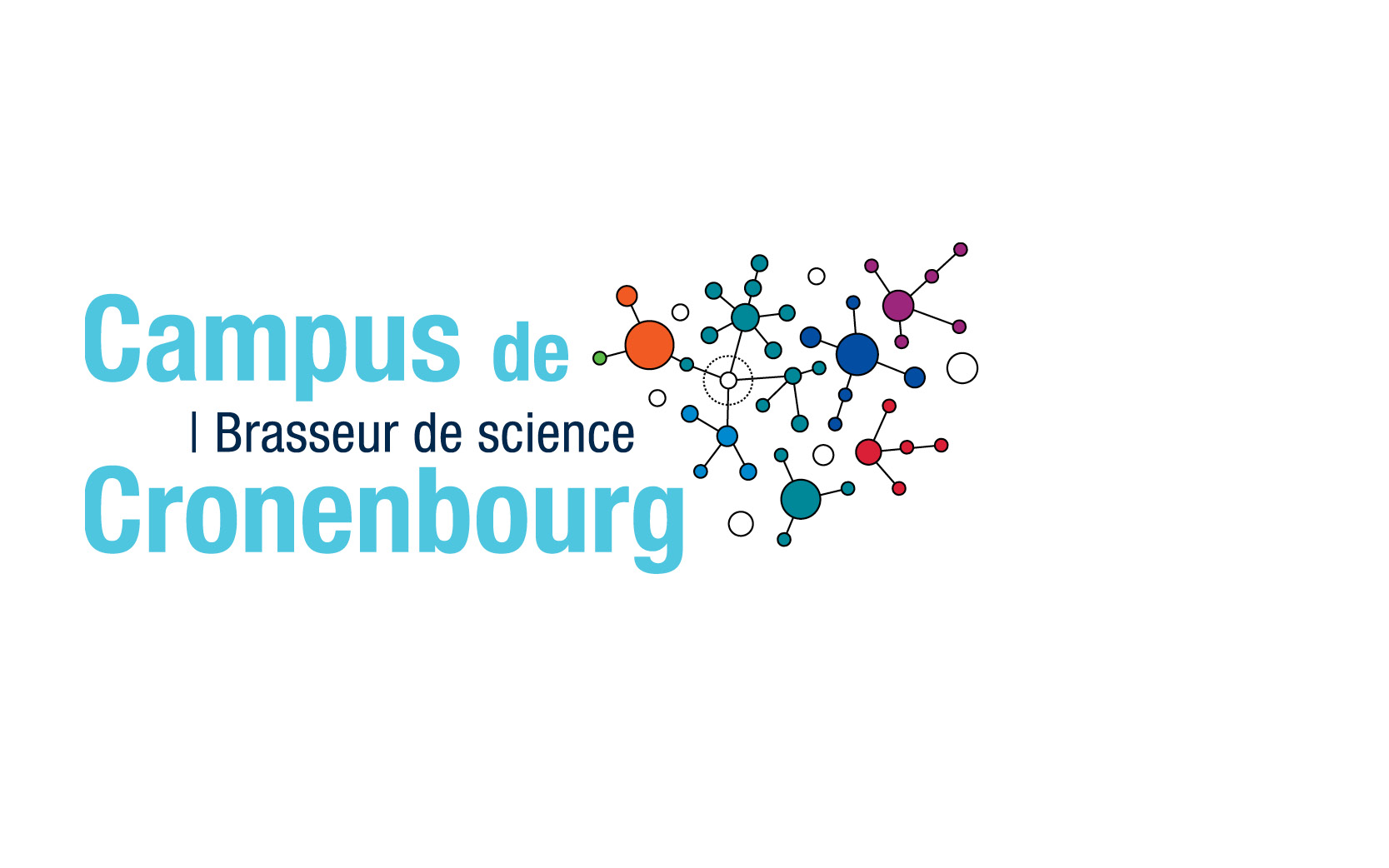 Création du logotype du campus de Cronenbourg, à l'occasion des 50 ans du campus, CNRS délégation Alsace, 2009.